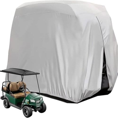 280*122*168cm Waterproof Golf Cart Cover 4 Passengers Golf Cart Protect Cover UV Resistant Sunshide Rain Cover