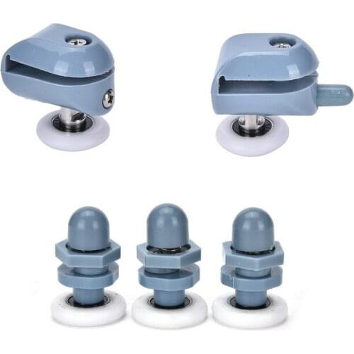1pcs Single Shower Door Rollers Runners Wheels Pulleys Replacement Top/Bottom Shower Wheels 23/25mm Hardware Tools