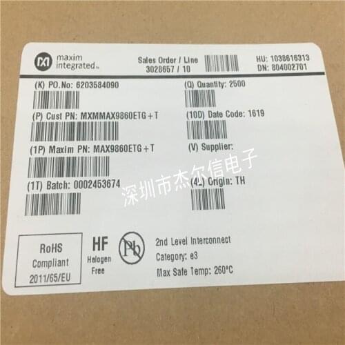 100% New&original MAX9860ETG+ MAX9860E Marking:9860E QFN24 In Stock