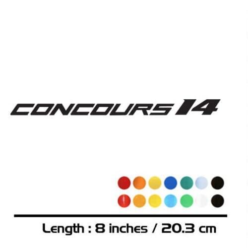 2 X New Sales motorcycle bike Fuel tank Wheels Fairing notebook Luggage helmet MOTO Sticker decals For KAWASAKI CONCOURS 14