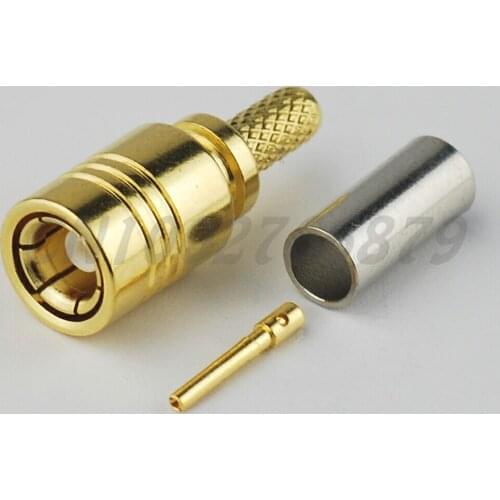 20pcs RF electrical wire coaxial cable terminal connector SMB Crimp jack female connector for RG174,RG178,1.13mm,1.37mm cable