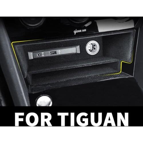 Central control storage box compartment storage box modification accessories For VW Volkswagen Tiguan mk2 2017 2018 2019 2020