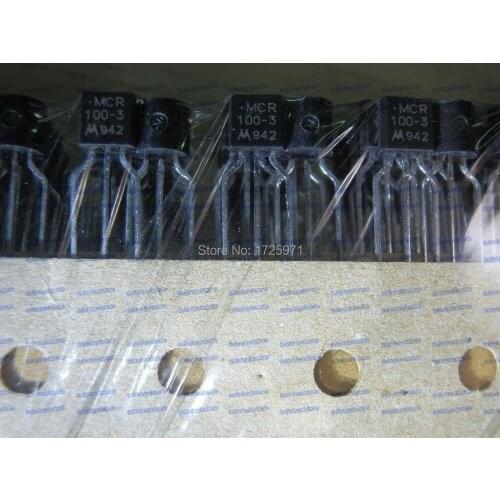 Free Shipping 50PCS/LOT MCR100-3 TO92 THYRISTOR SCR 0.8A 100V TO-92