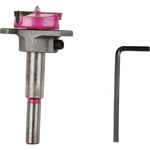 35mm Cemented Carbide Auger Drill Bit Woodworking Hole Saw Drilling Tool Color Random wood drill bits Alignment