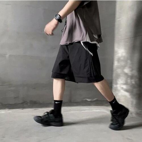 BXyichen 2020 original functional tooling shorts mens tide brand casual five-point pants Korean version of trendy loose pants