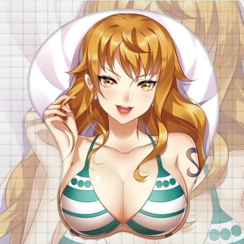 One Piece Nami Figure 3d Girl Soft Gel Gaming Mouse Pad Mousepad Wrist Rest Gifts Man Adult Toy