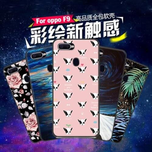 6.3" For OPPO F9 Case cover cute cartoon Soft Silicon cover For OPPO F 9 phone case Cover OPPOF9 Shell For OPPO F9 phone cases