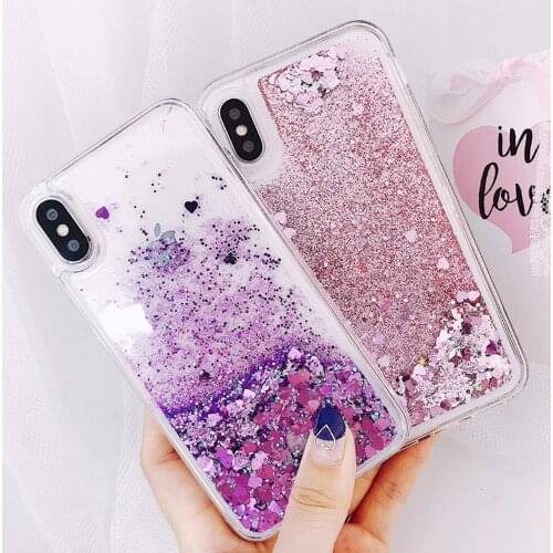 Love Heart Glitter Phone Case For Samsung Galaxy A70 A60 A50 A40 A30 A20 A10 M10 M20 M30 S10 S9 S8 Plus S7 Edge Note 8 9 Cover