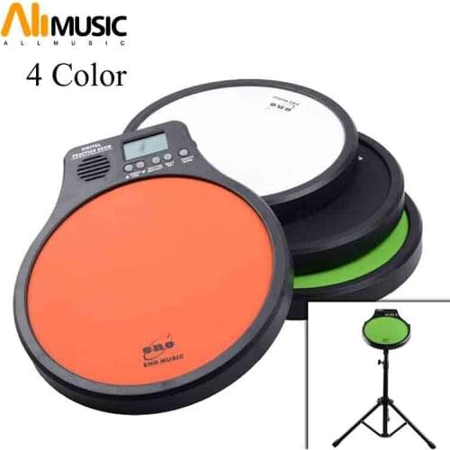 ENO Digital Drumming Practice Drum Pad With Metronome 3 in 1 For Drummer Black Metronomer Electronic Practise Pad