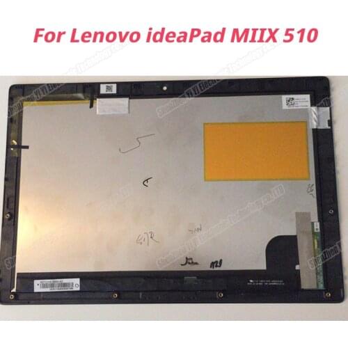 For Lenovo ideaPad MIIX 510-12 Series LED LCD Screen touch digitizer assembly miix 510-12isk with frame