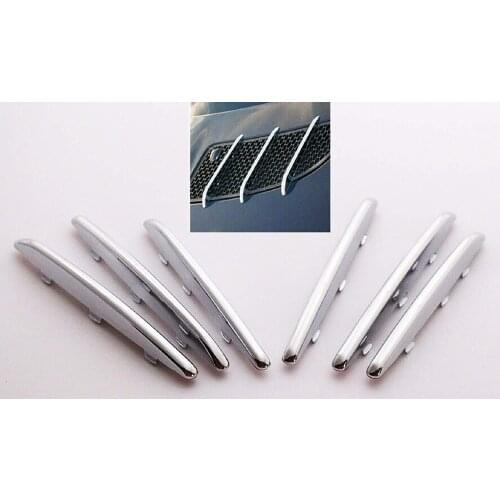 ABS Plastic Chrome Hood Vent Trim Fin Covers for Mercedes Benz R171 SLK Class