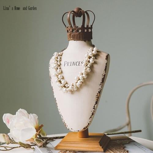 Crown antique handmade jewellery mannequins