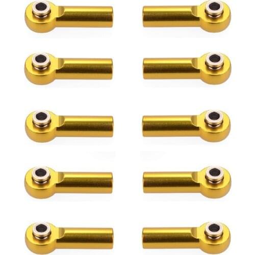 10pcs M4 Metal Tie Push Link Rod End Joint Ball Head Holder For 1/8 & 1/10 RC Truck Buggy Crawler Car Accessory