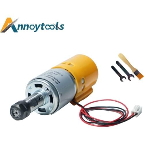 775 DC Motor Spindle Motor for CNC 3018 Router Machine 12-24V 10000-20000 RPM Large Torque Gear