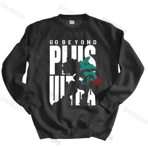 Men autumn sweatshirt black hoody Unique My Hero Academia Katsuki Bakugo sweatshirt Deku Go Beyond and Plus Ultra hoody
