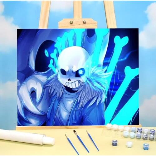 Undertale DIY Painting By Numbers Kit Oil Paints 50*70 Picture By Numbers Photo New Design Crafts For Handicraft