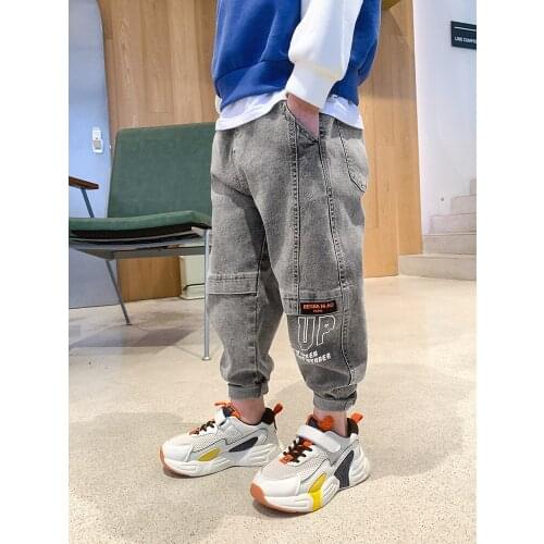 New Kids Pants Girls Toddler Boys Jeans Trousers Children Jeans for Boys Jeans Kids Boy Casual Denim Pants Kids Clothing 4-14Y