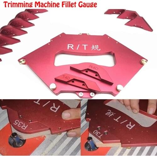 Aluminium Alloy Trimming Machine Fillet Gauge Trimming Machine Angled Ruler R T Gauge Carpenter Woodworking Tool Set