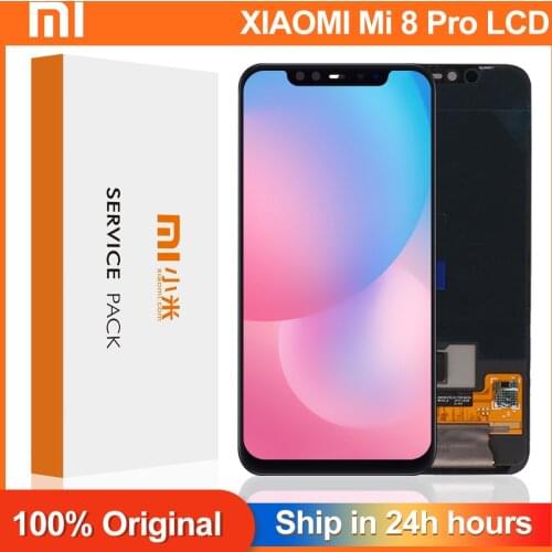 Original 6.21" Display For Xiaomi Mi 8 Pro LCD Display + Frame Screen For Xiaomi Mi8 Pro LCD Replacement Repair Spare Parts