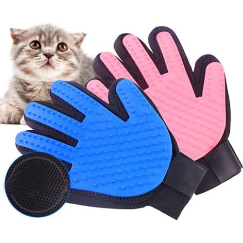 Pet Glove For Cats Dogs Hair Brush Glove For Pet Animal Finger Cleaning Grooming Supply Hair Gloves Comb Bath Brush