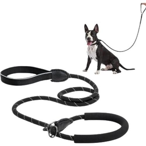 Dog Slip Rope Leash Reflective Training Leash Lead No Pull Mountain Climbing Rope Pet Leash Walking Running for Medium Large Dog