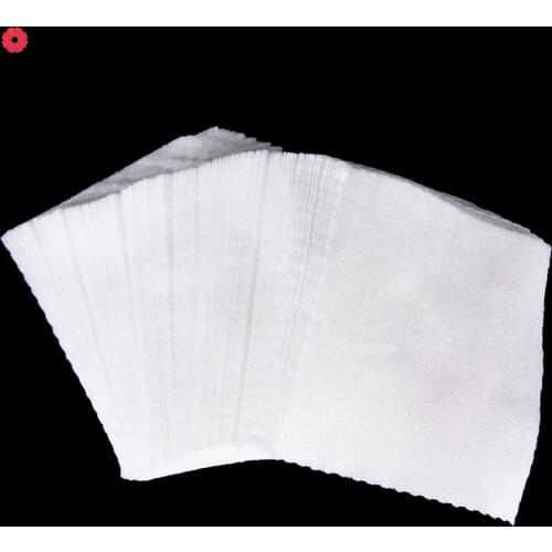 7cm*6cm 100pcs/pack Make Up Remover Cotton White Nail Art Wipes Uv Gel Polish Remover Cleaner Wipe Cotton Lint