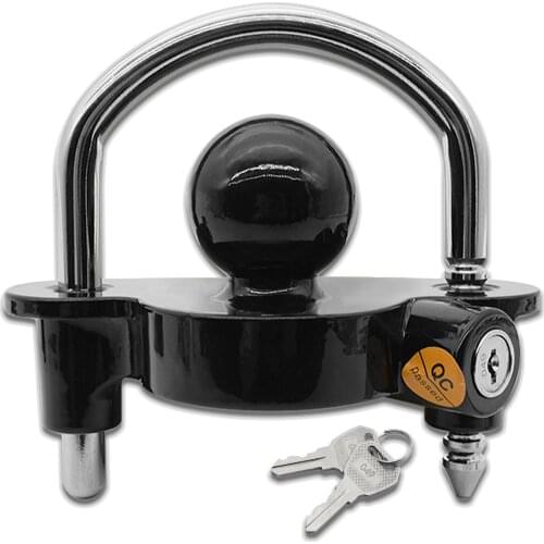 Trailer Coupler Hitch Lock Trailer Parts Universal Tow Ball Safe Security Anti-Theft Lock Trailer Accessories