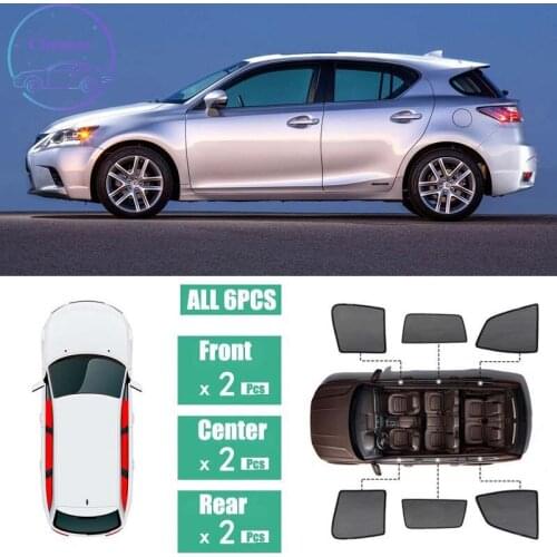 For Lexus CT 2010-2016 Window Sunshade UV Protection Ray Blocking Mesh Laser Block Black Net Yarn