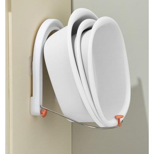 Bathroom Washbasin Stand FOLDING WASHBASIN HANGING with Hook Wall Hanging Strong Viscose Multifunctional Storage Racks Shelf