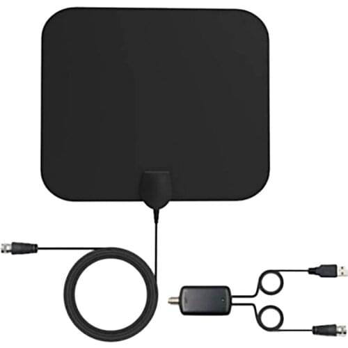 HD TV Antenna,4K HDTV Antenna 50Miles Range With Amplifier Supports All HD Digital TV Formats