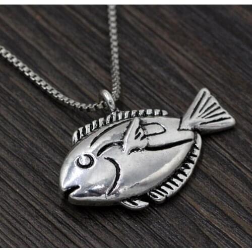 Youe shone Blue Tang Dory Fish Necklace Inspired Dory From Nemo Jewelry Movie Characters Dory Necklace Dory Fish Jewelry