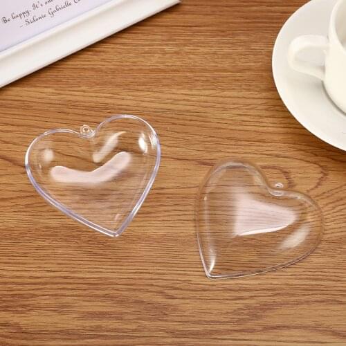 1/2 Set 65/80mm Heart Shape Bath Bomb Mold DIY Clear Plastic Bath Bomb Mould Acrylic Mold Bath Accessories DIY Chrisemas Xmas