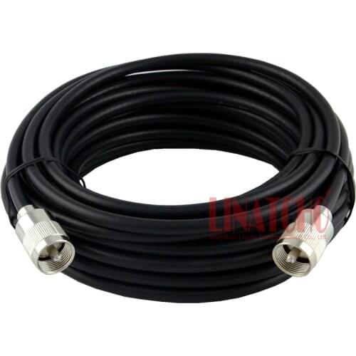 10 meters SYWV-50-5 coaxial cable with 2 pl259 uhf male connectors two way radio repeater antenna cable