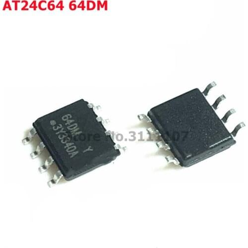 10pcs/lot AT24C64 AT24C64D-SSHM-T 64DM 64DMY SMD SOP8 Memory