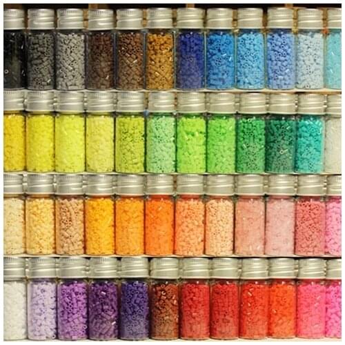 2.6mm 550pcs/Bottle Packing Iron hama beads 3D Puzzle DIY Variety of Colors Can choose Foodgrade Perler Fuse beads