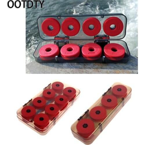 2018 OOTDTY 8/16Pcs Durable Foam Winding Board Fishing Line Shaft Bobbin Spools Portable spools Bobbin Tackle Tool Box