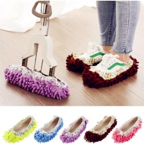 2021 Floor Dust Cleaning Slipper Lazy Shoes Cover Mop Cleaner Multifunction Home Cloth Clean Cover Microfiber Mophead Overshoes
