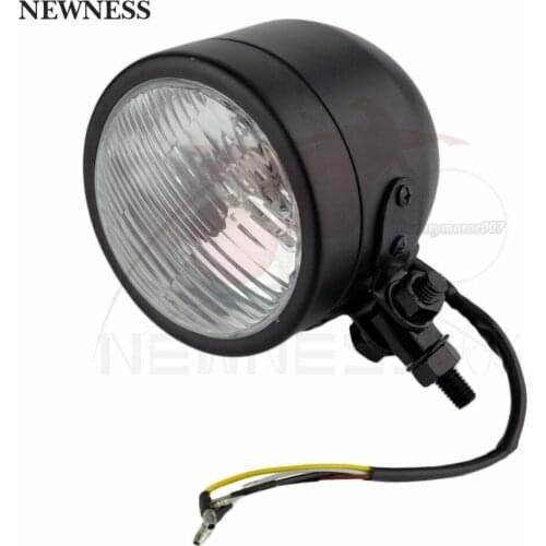 4.25" Round Retro Vintage Hi/Lo Headlight Lamp For Harley Bobber Chopper Custom Honda