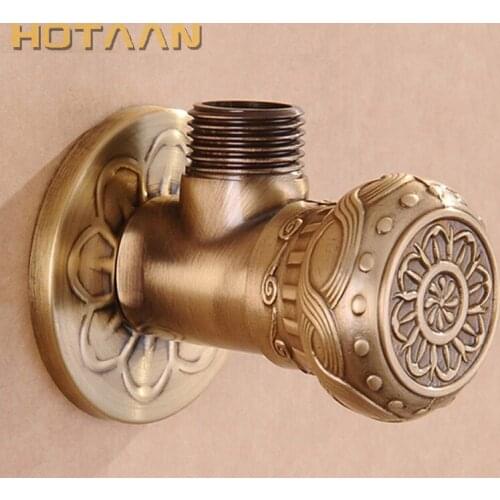Free Shipping antique brass Triangle valve bathroom accessory 1/2*1/2 brass angle valves ,YT-5168