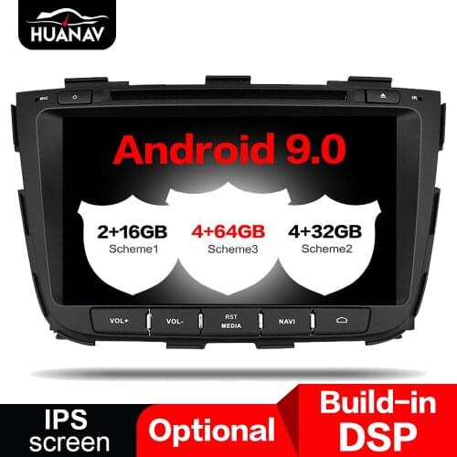 DSP Android 9 Car DVD Player for Kia Sorento 2013+ Car GPS Navigation auto radio Stereo multimedia player head unit recorder 64G