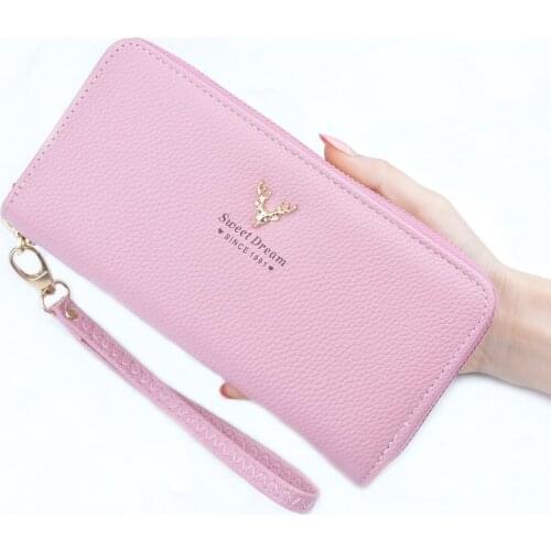 Brand Designer Womens Long wallets Female Clutch Cell Phone Cash bag Girl Coin Pocket Carteira Feminina High Quality Wallets