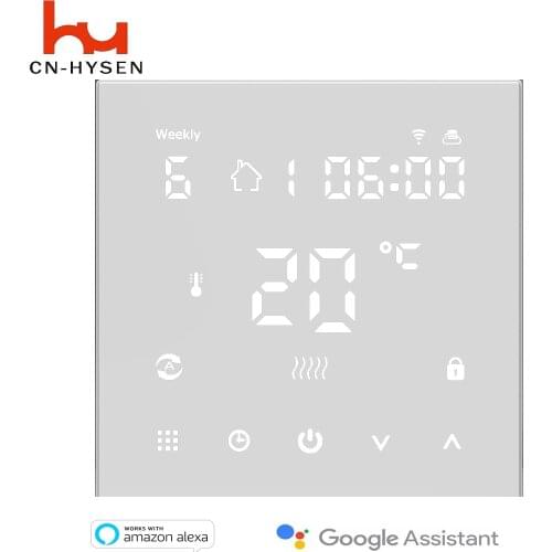 Digital programmable heat gas boiler thermostat wifi for water floor heater with smart life APP