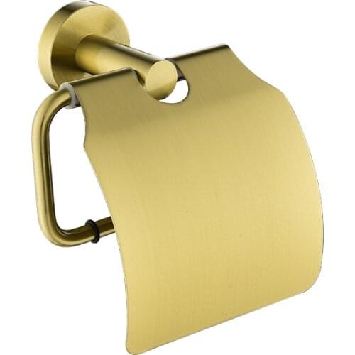 Gold Stainless Steel Durable Shell shaped paper holderBathroom Wall Mount Bathroom Accessories Tissue Holder Roll Paper Holder