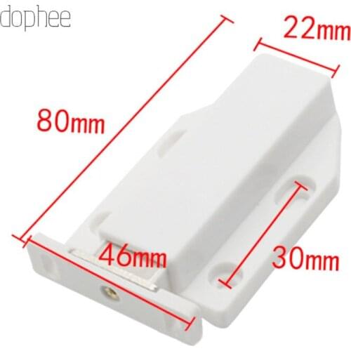 Dophee 10pcs Push to Open Magnetic Touch Cabinet Door Catches Damper Buffers Stop With Screws For Single Door