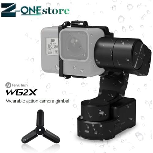 FeiyuTech Feiyu WG2X Splash-proof 3-axis Wearable Gimbal Stabilizer for GoPro Hero 7 6 5 4 Session Sony RX0 YI 4K Action Camera