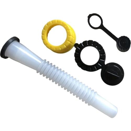 Flexible Gas Can Spout with Vent Plug Easy Pour for Water Jugs Fuel Container Universal Style Cans