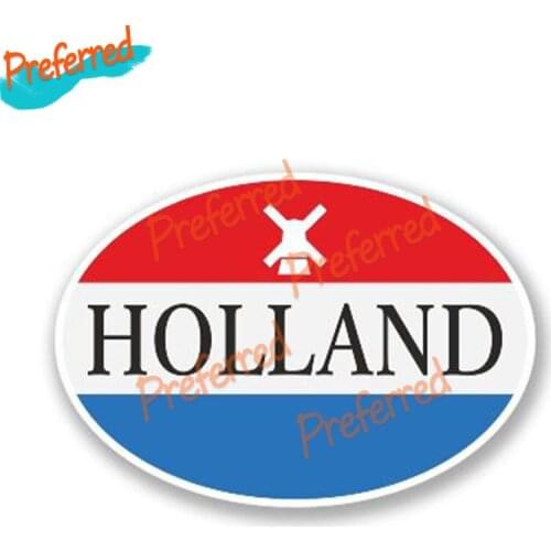Holland Creative Vinyl Decal Laptop Travel Luggage Car Sticker Bumper Helmet Waterproof Car PVC Styling Accessories