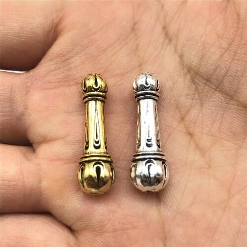 JunKang 10pcs torch connector jewelry making prayer beads DIY handmade bracelet necklace metal tassel accessories Muslim