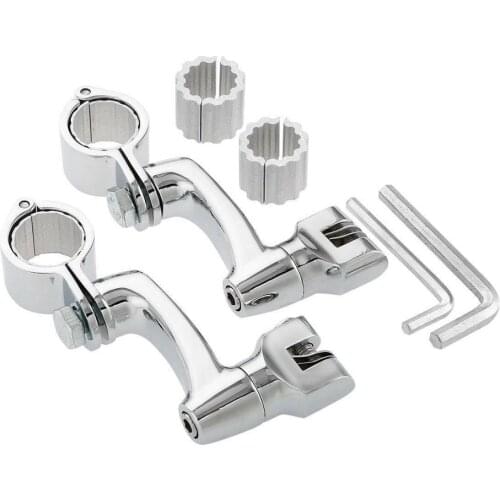 Motorcycle Foot Peg Mounts For Harley 1 1/4" 32mm Engine Guard Highway Pegs Footpegs