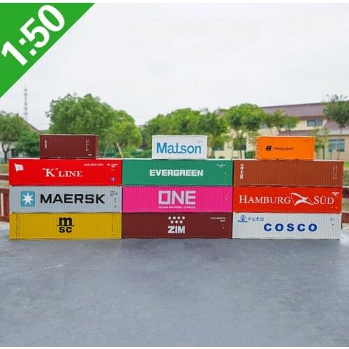 Diecast 1:50 Scale Scene Decoration Container Shipping Simulation Alloy Model Collectible Static Decoration Gift Hot Toys